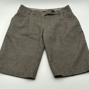 Ted Baker London Mens Shorts Blue Brown Small Plaid 100% Cotton 4